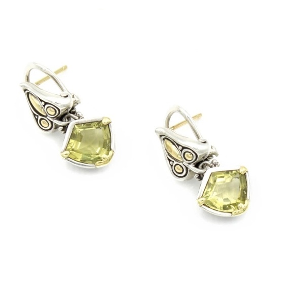John Hardy sterling silver citrine earrings - Picture 2 of 4